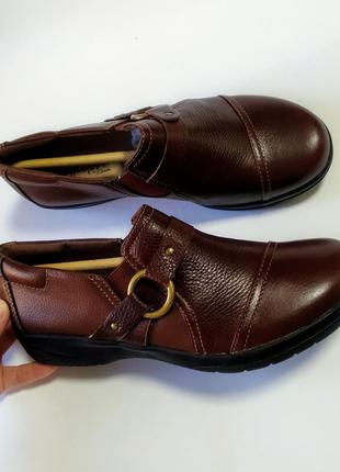 Кожаные туфли clarks оригинал 22-22,5 см стелька4 фото