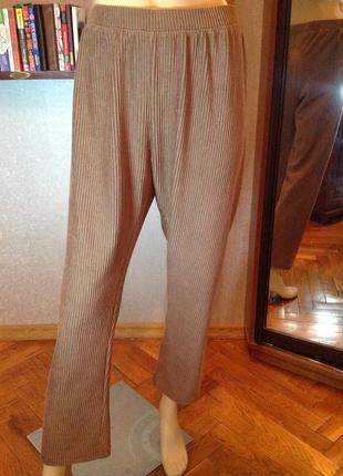 Комфортні вельветові штани на резинці бренду cotton traders, р 44-46