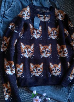 Неймовірний светр коти кошенята 💓🐱💓1 фото
