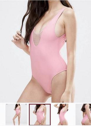 Злитий жіночий купальник рожевий сексуальний apistol panties