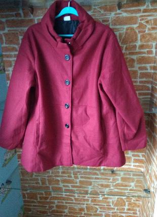 Флисовое демисезонне   пальто  gabriella vicenza 50-52 xl-xxl розмір