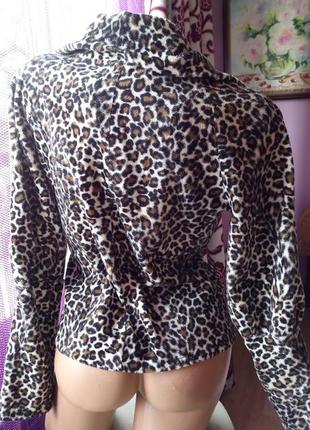 Леопардовый пиджак, ручная работа2 фото