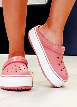 Знижка! crocs platform, крокси сабо на платформі