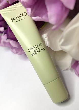 Зволожуючий гель для контуру очей kiko milano new green me gentle eye contour - edition 🤍