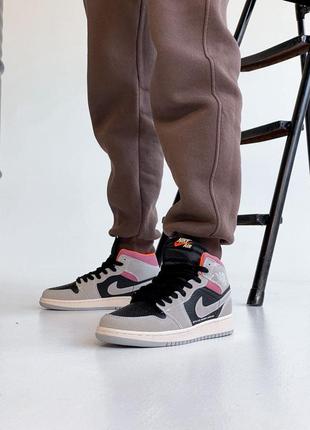 Nike air jordan 1🆕шикарные женские кроссовки🆕кожаные высокие найк🆕жіночі кросівки🆕4 фото