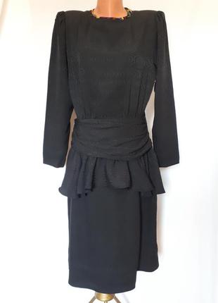 Винтаж! шелковое итальянское черное платье+ шейный платок missoni (размер 38)10 фото