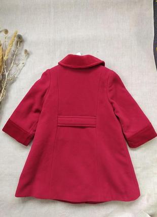 Шерстяное демисезонные красное пальто george2 фото