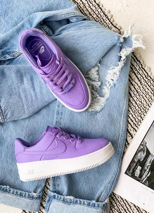 Nike air force 1 low purple2 фото