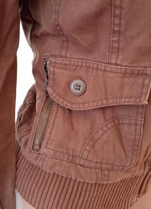 Курточка куртка only онли коричневая лёгкая джинсовая джинс джинсова легка фірмова коричнева модна7 фото