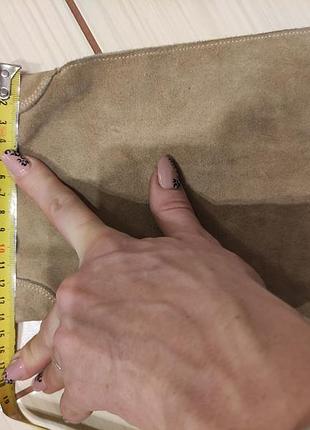 Сапоги трубы прекрасный замш италия