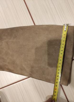 Сапоги трубы прекрасный замш италия