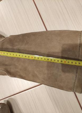 Сапоги трубы прекрасный замш италия