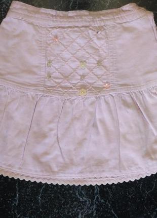 Вельветова спідничка на зростання 77/83 см