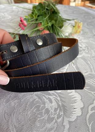 Шкіряний поясок pull&bear , розмір м-л💕новий2 фото