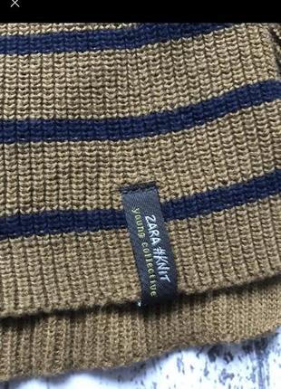 Крутая кофта вязанный реглан свитерок zara 6 лет4 фото