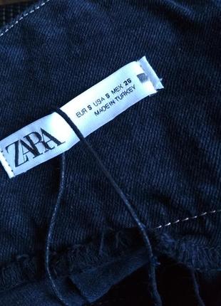 Zara юбка джинсовая, миди, высокая посадка3 фото