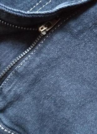 Zara юбка джинсовая, миди, высокая посадка10 фото