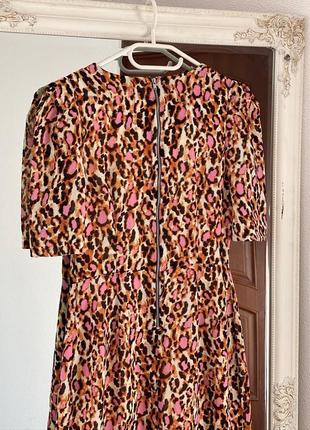 Яркое стильное платье в леопардовый принт river island5 фото