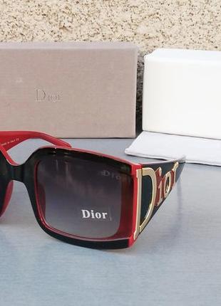 Christian dior очки маска женские солнцезащитные большие красно черные