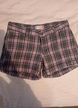 Шорты клетчатые шорти в клетку короткие