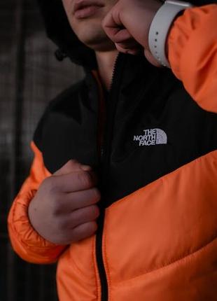 Куртка tnf черно- оранжевая3 фото
