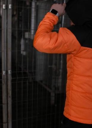 Куртка tnf черно- оранжевая8 фото