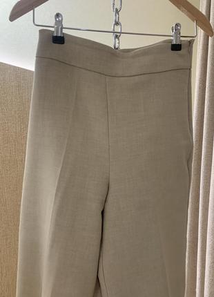 Zara 36 s классические штаны беж2 фото