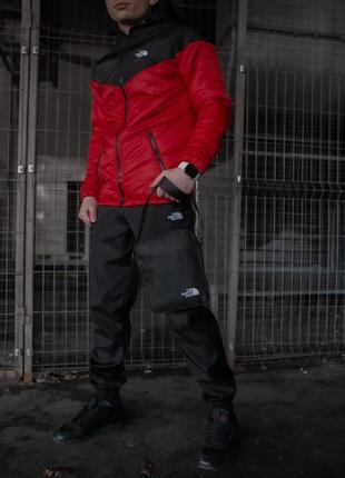 Комплект tnf куртка чорно-червона + штани tnf + барсетка tnf у подарунок!1 фото