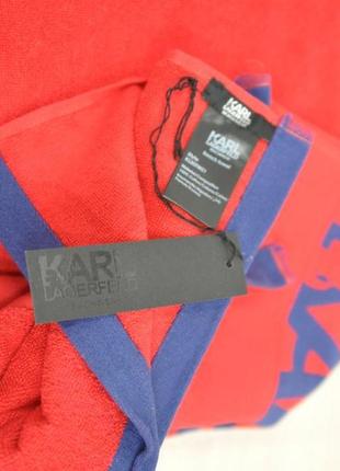 Брендовое пляжное полотенце karl lagerfeld beachwear kl20tw01 оригинал италия европа5 фото