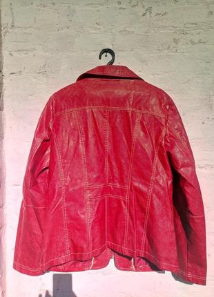 Стильная кожаная куртка canda 48-506 фото