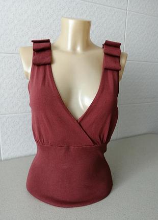 Малинова кофтинка, топ від mango.