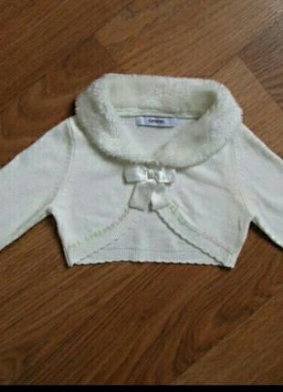 Балеро з люрексом і хутром george 2-3 роки, большемерит.