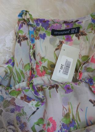Сарафан сукні з воланами і квітковим принтом3 фото