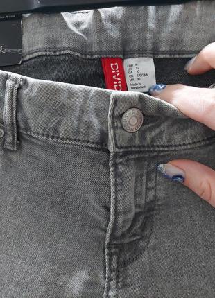 Круті сірі джинси скінні divided h&m 40/10 розмір.3 фото