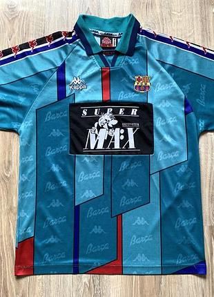 Мужская винтажная футбольная джерси kappa barcelona away jersey1995/97