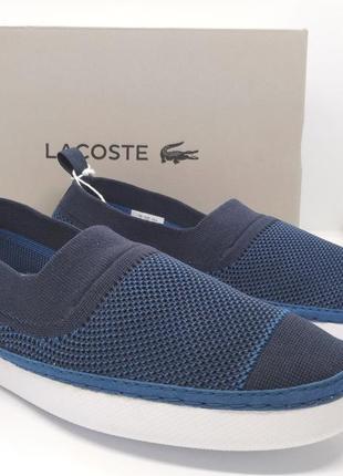 Стильні дихаючі легкі сліпони дихаючі мокасини lacoste оригінал2 фото