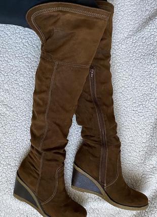 Ботфорты шоколадного цвета