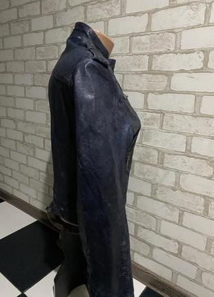 Кожаная женская куртка оригинал все лого выбитыбренд gipsy mauritius 🇲🇺  made in india 🇮🇳7 фото