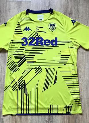 Чоловіча колекційна футбольна джерсі kappa mens lufc leeds united pre match