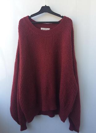 Мохеровый свитер,джемпер,оверсайз h&m,40/l5 фото