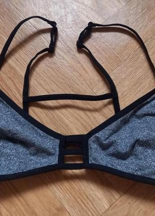 Хлопковый бюстгальтер лиф лифчик топ бралет спорт топик от h&m 70в или 34/36.