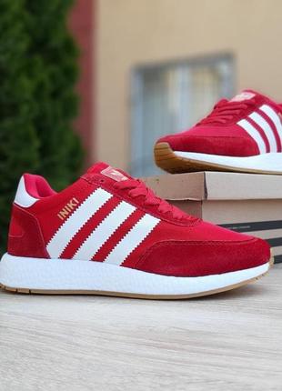 Чоловічі кросівки adidas iniki червоні  / smb