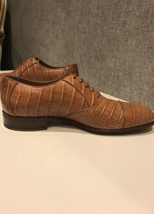 Мужские туфли из крокодиловой кожи джоржио армани2 фото