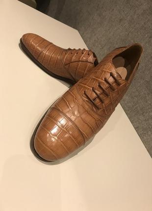 Мужские туфли из крокодиловой кожи джоржио армани5 фото