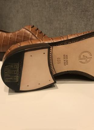 Мужские туфли из крокодиловой кожи джоржио армани7 фото