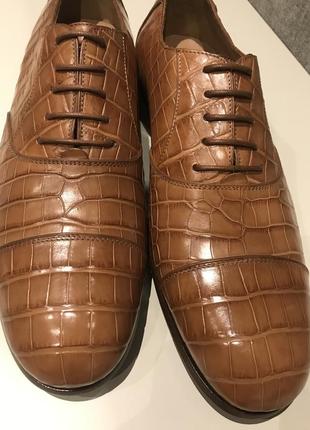 Мужские туфли из крокодиловой кожи джоржио армани4 фото