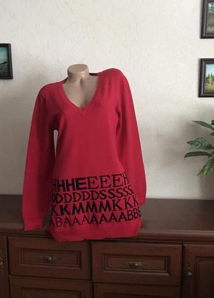 Туника свитер свитшот стильный натуральный 48-50р новый!1 фото