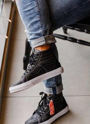 Чоловічі кеди vans hight black-знижка