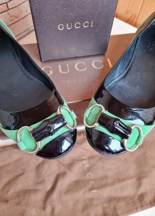 Gucci  балетки лак замша оригинал 39р7 фото