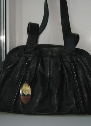 Шикарная брэндовая кожаная сумка сумка rocha. john rocha. индия.1 фото